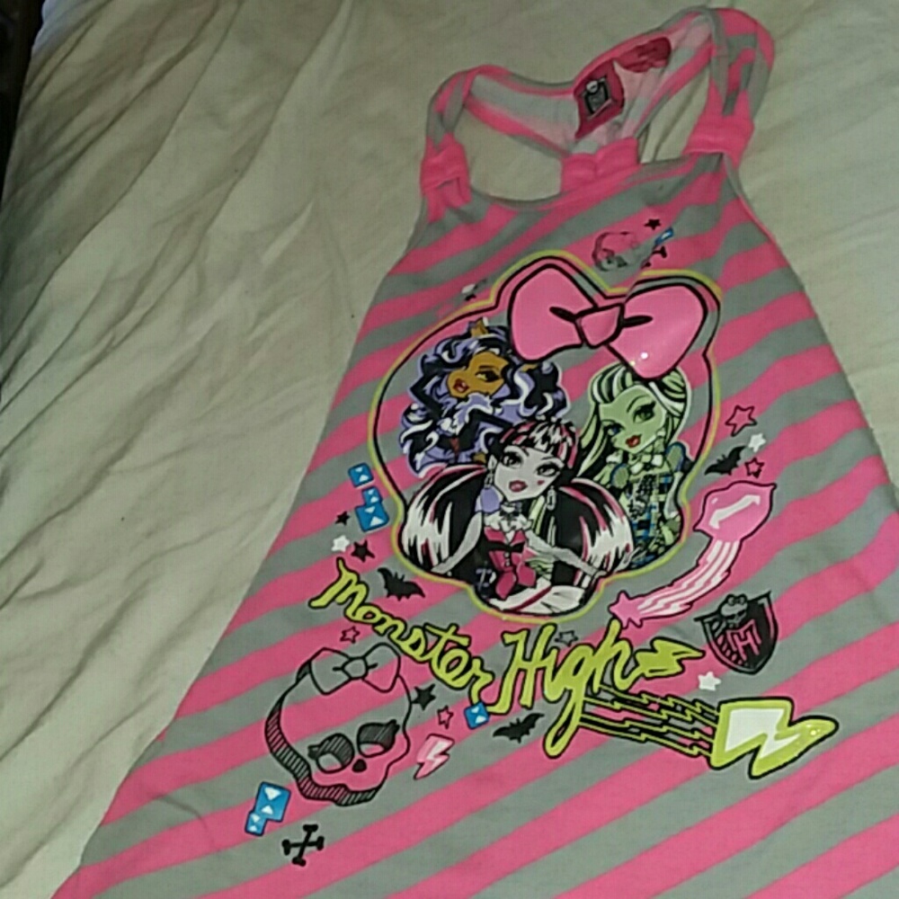 A pink and grey striped shirt for kids